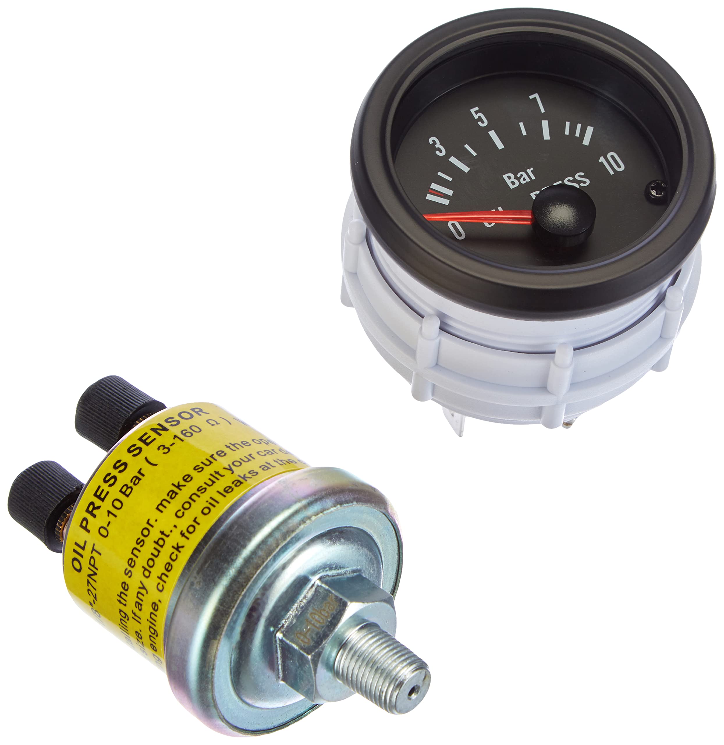 SIMONI RACING OP/B Indicatore elettrico di Pressione Olio, sfondo Nero & Simoni Racing OT/B Termometro, Nero