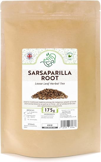 Sarsaparilla Root Loose Herbal Tea   Mexican Smilax Ornata   Natural Herbal Remedy 175g