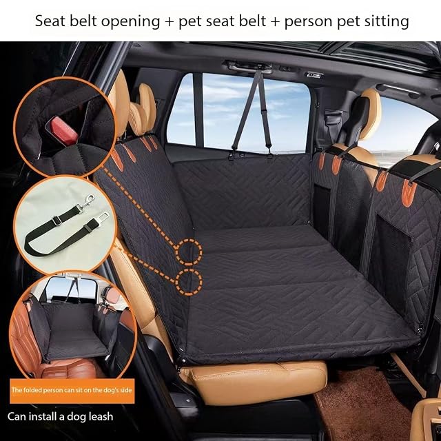 Foto 5 de 7 de ZLSXTN Funda Coche Perros Asiento Trasero para Hyundai i30,600D Perro Asientos Traseros Hamaca Viaje Mascotas…
