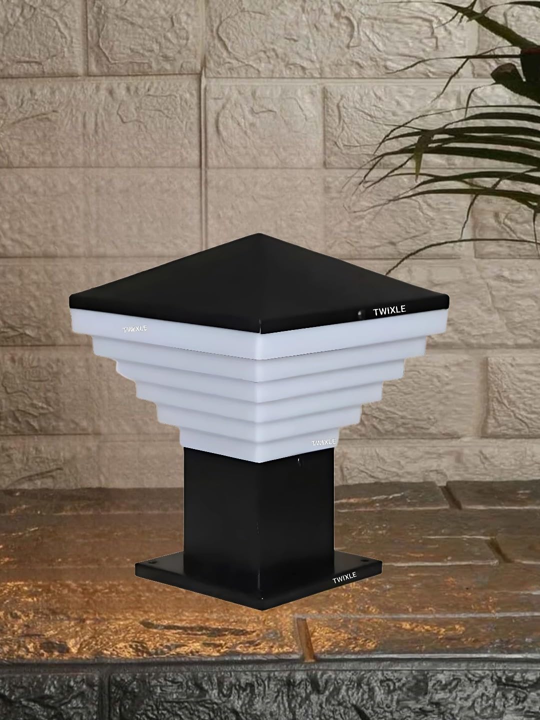 Black gate Light for Home gate/gate lamp/gate Lamps for Outdoor Waterproof/gate Light/gate Pillar Lights for Outdoor for Stairs, Boundries, Pillar, Garden (with Bulb, 1, Pack)-image-41