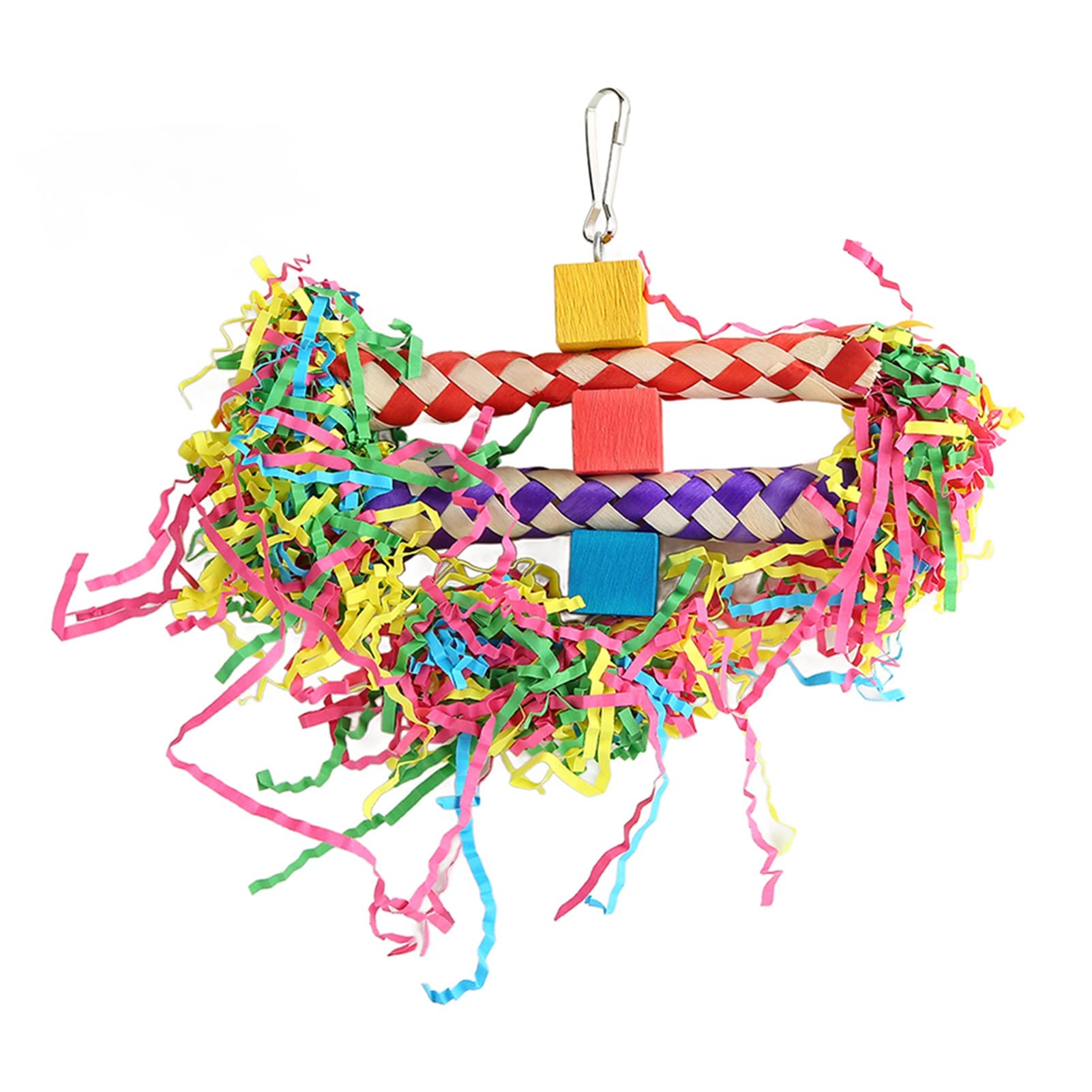Vogel-Spielzeug Zum Zerkleinern & Kauen – 5-teiliges Set Aus Naturmaterial, Beruhigt Papageien & Sittiche