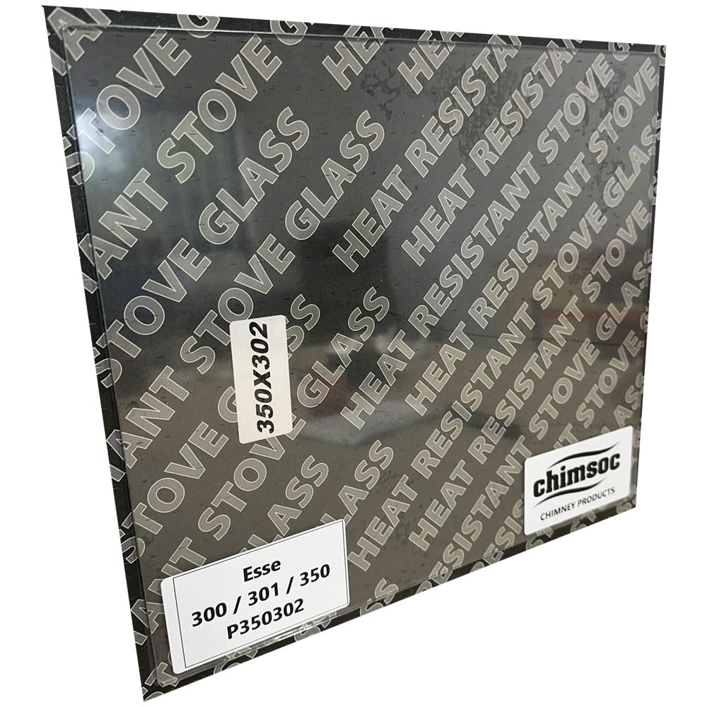 Chimsoc Replacement Stove Glass - Esse 300/301 / 350 (350mm x 302mm Rectangular)