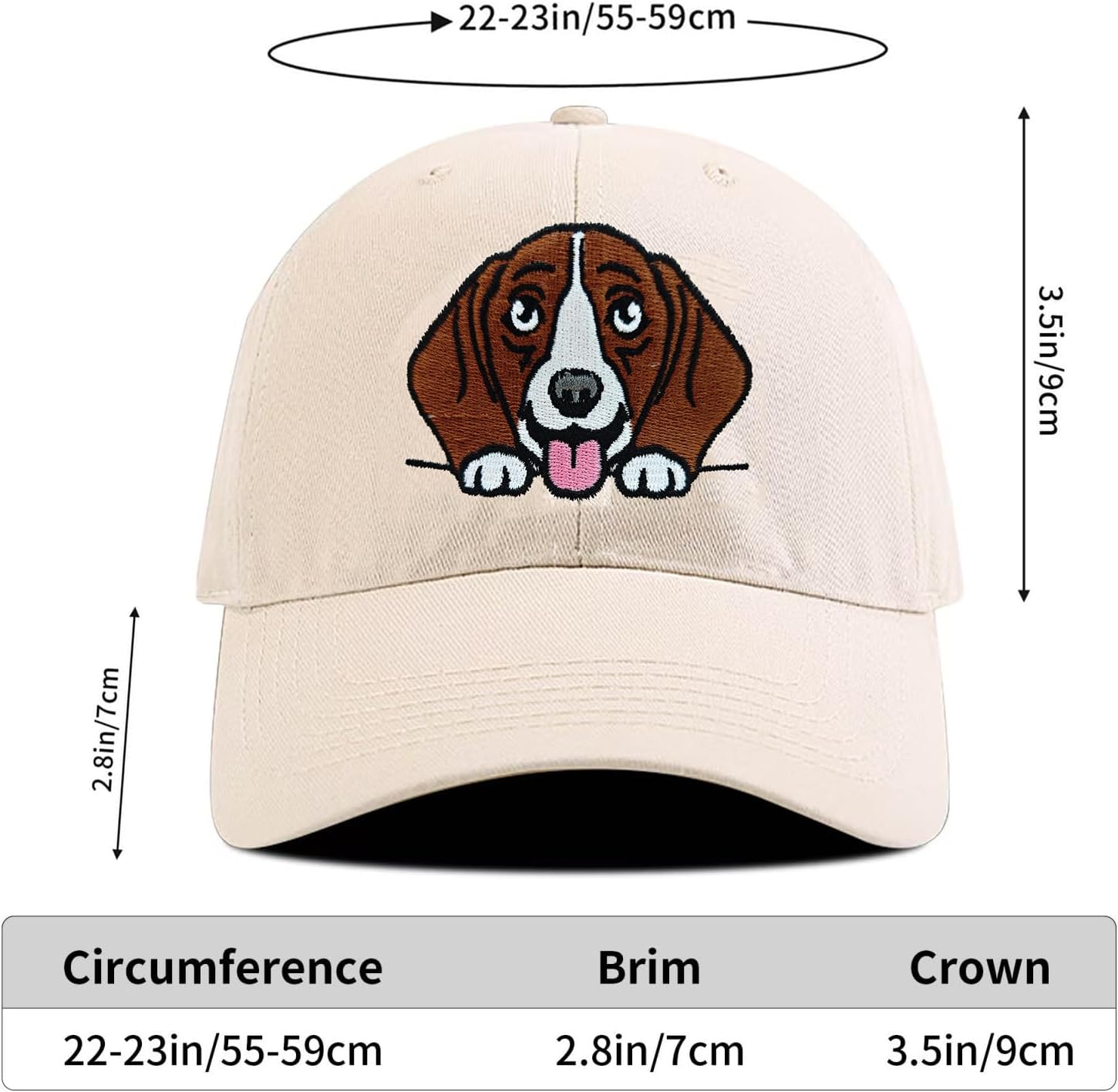 Embroidered Hat Adjustable Baseball Cap, Dog Gifts for Dog Lovers, Funny Gifts for Women Men - Image 2