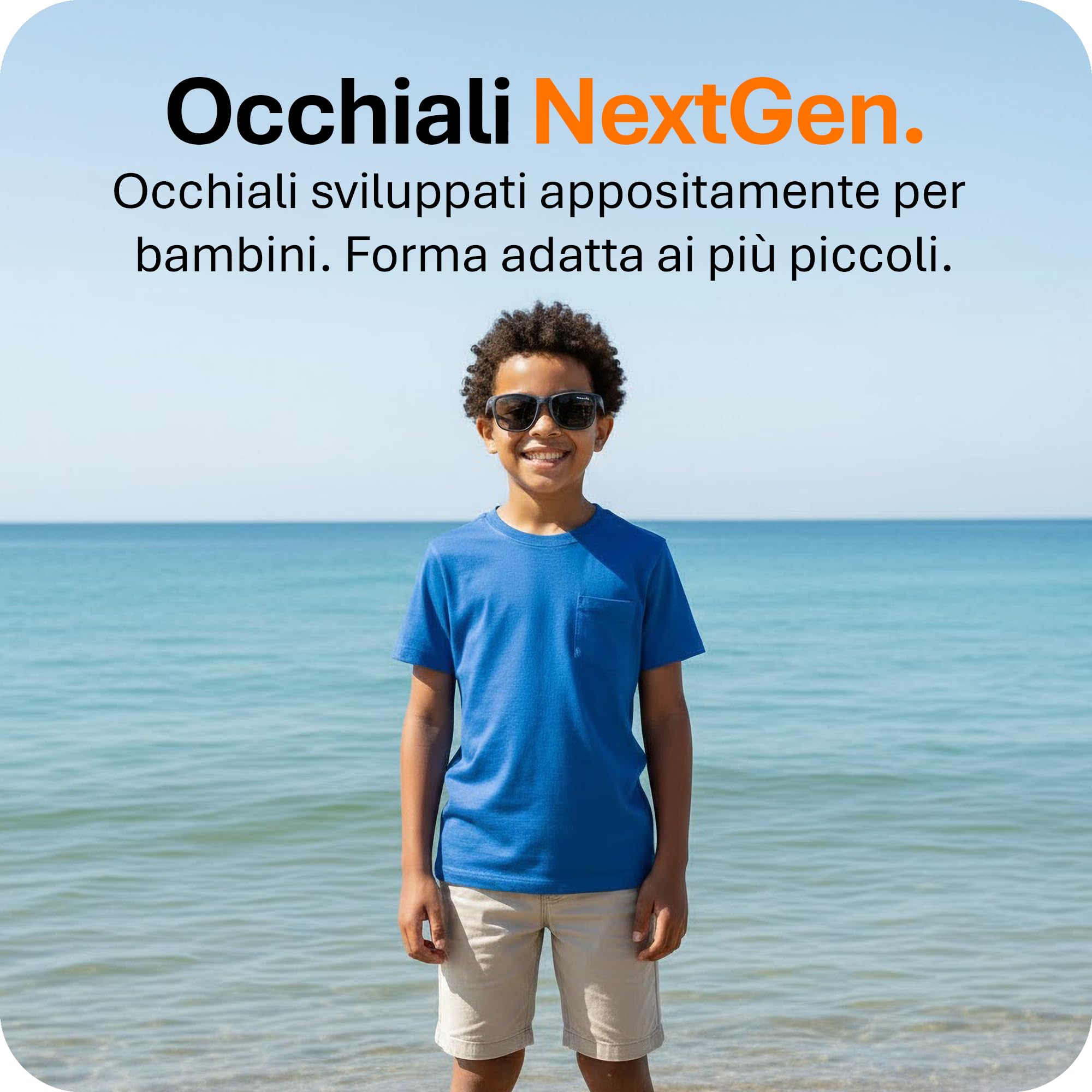 Mausito Occhiali da Sole Bambini (3-6/6-9/9-14 Anni) UV400 & Lenti di Categoria 3 | Aste Flessibili e liviane in TPEE & Policarbonato | Design Europeo