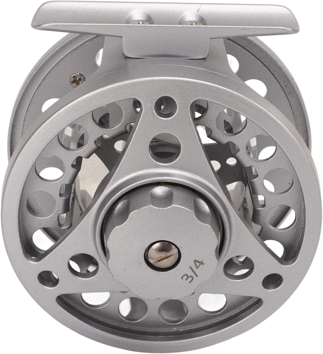 Fly Fishing Reel Metal CNC MACHINED Aluminum Alloy Body Silver for Fly Anglers