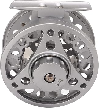 Fly Fishing Reel Metal CNC MACHINED Aluminum Alloy Body Silver for Fly Anglers