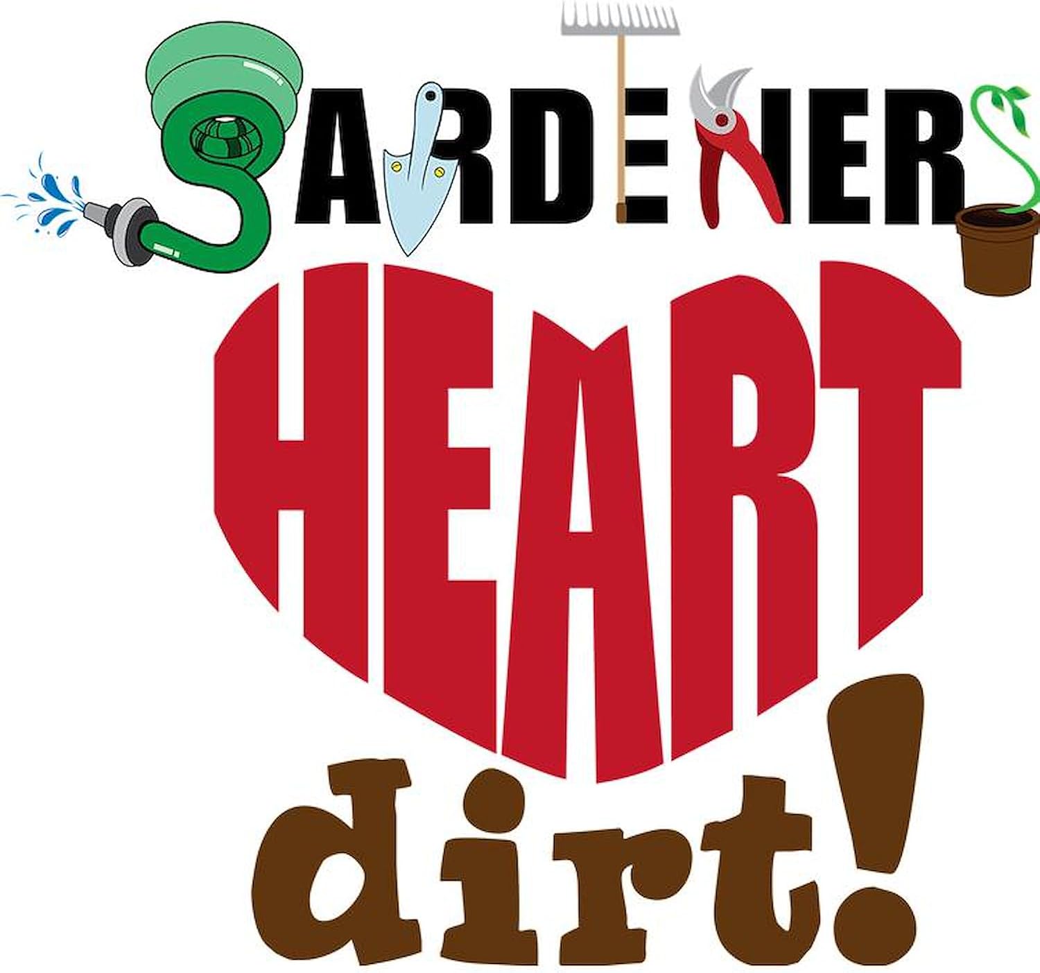 CafePress Gardeners Heart Dirt 5.5" Round Car Magnet Magnetic Bumper Display