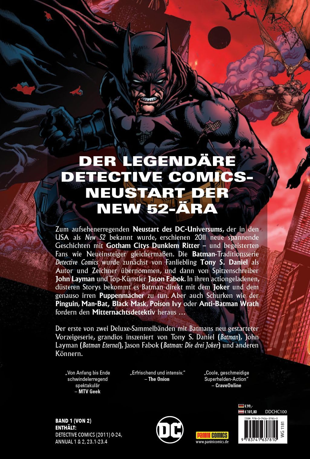 Batman - Detective Comics: Die New 52-Ära (Deluxe Edition): Bd. 1 (von 2)