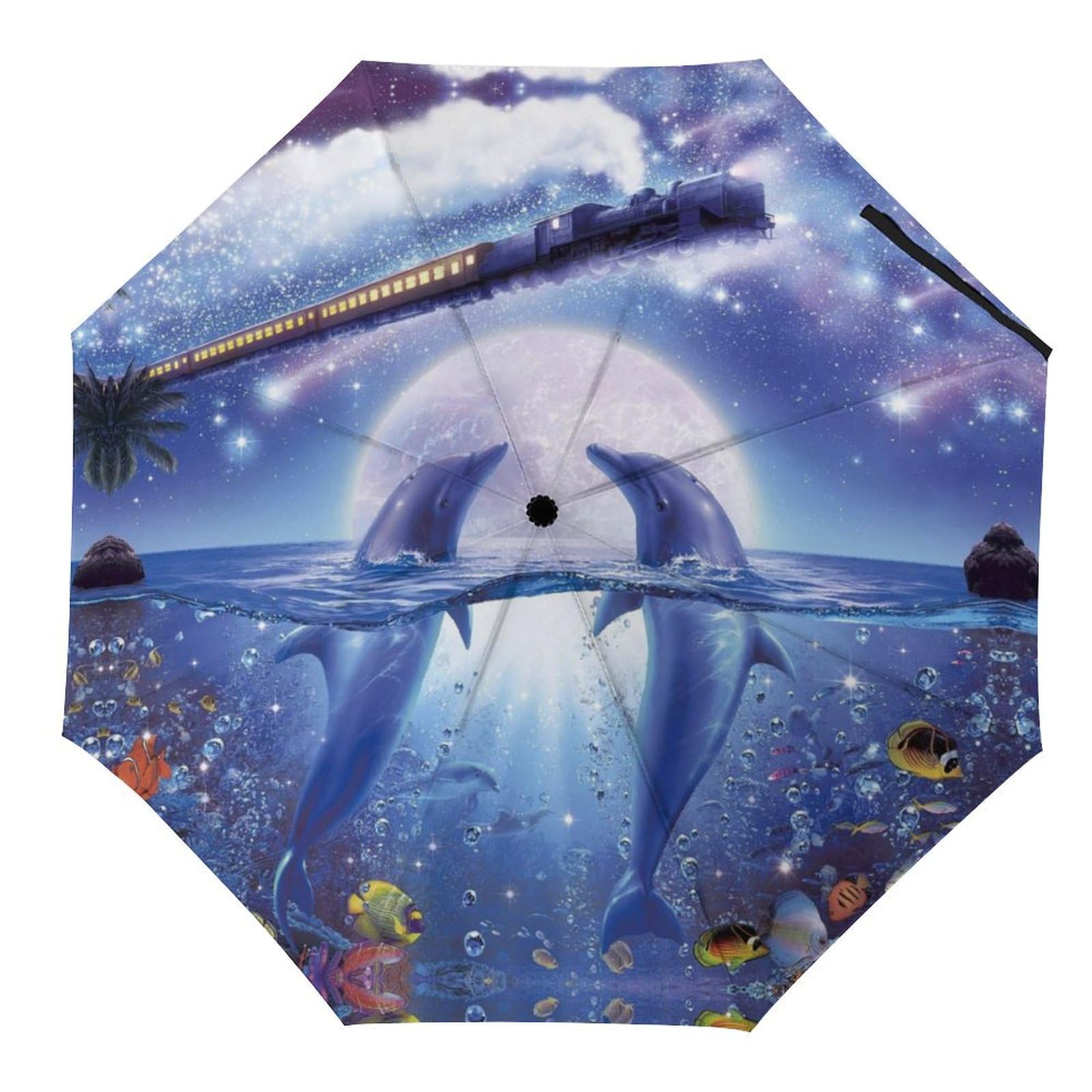 Parapluie pliable dauphin compact et manuel pour le voyage - 8