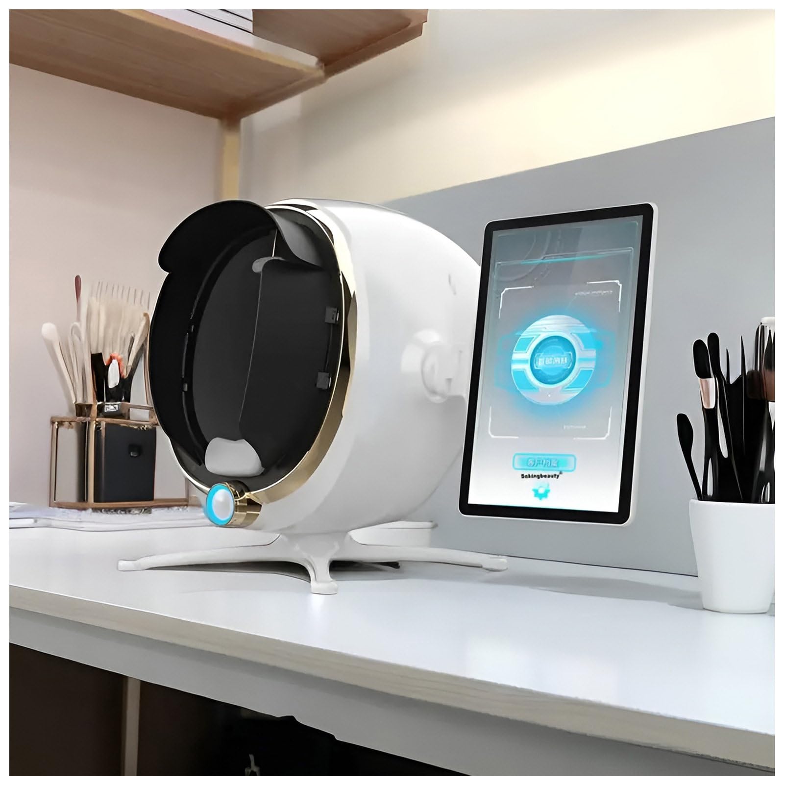 GQKVQ Skin Analysis Machine Professional Facial 13.3in-White