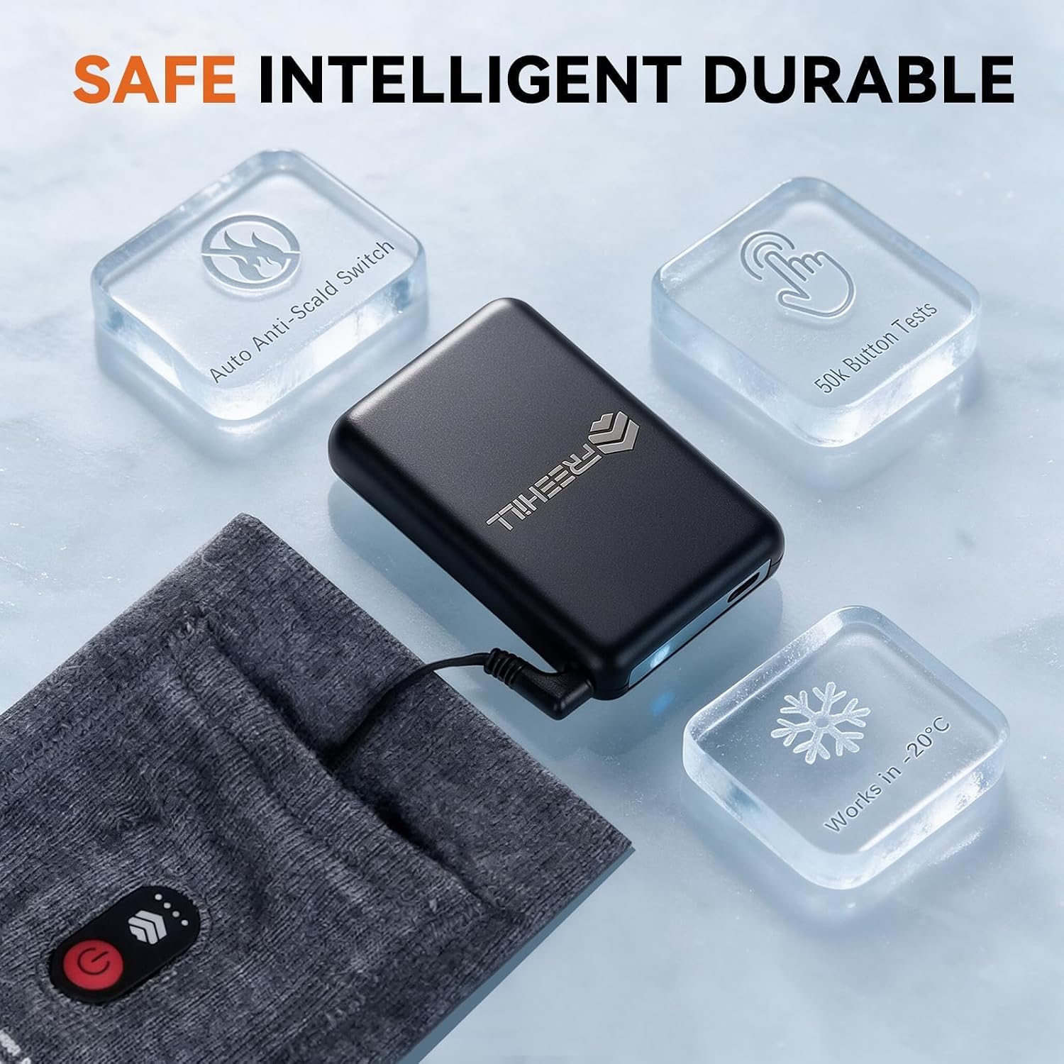 FREEHILL heated sock rechargeable battery