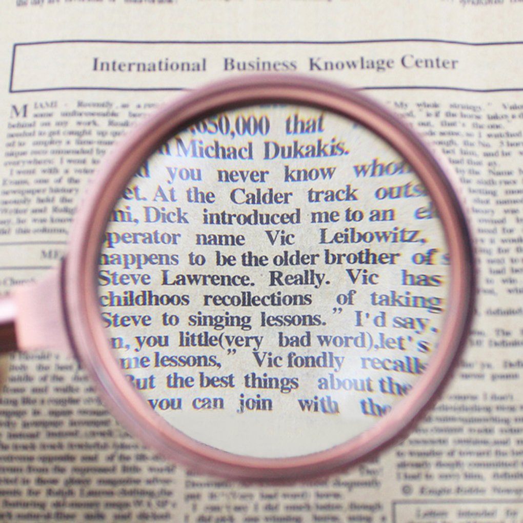 Buy 8X Retro Handheld Magnifying Glass 70mm/ 2.8" Diameter Distortion