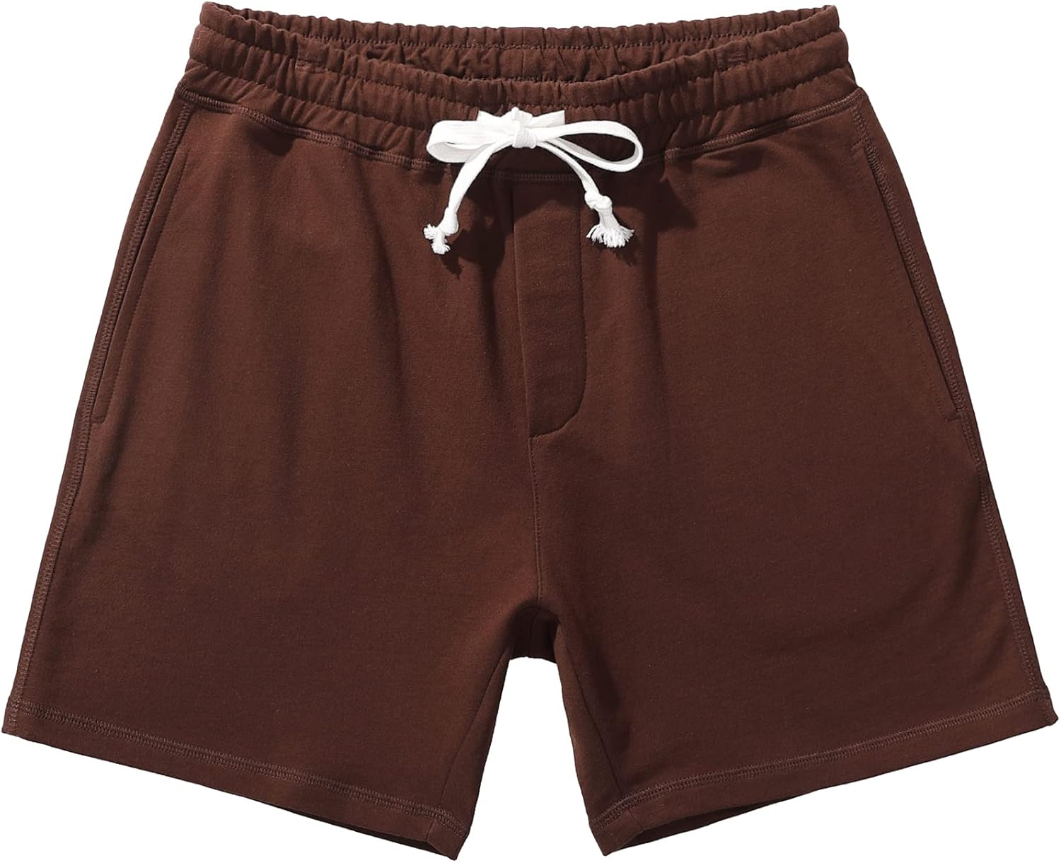 AMY COULEE Mens Athletic Workout Shorts 5.5" Cotton Casual Shorts Elastic Waist Joggers Sports SweatShorts