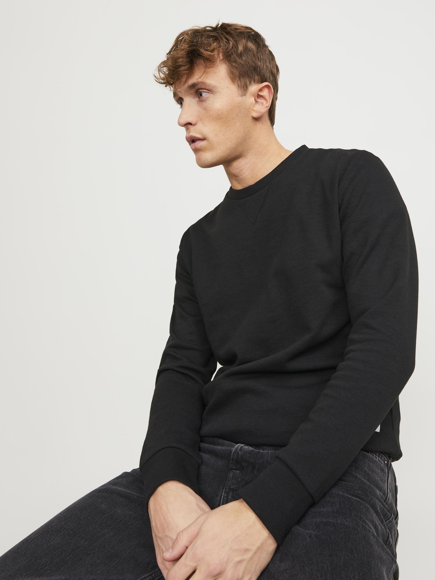 JACK & JONES Jjebasic Sweat Crew Neck Noos Sudadera para Hombre