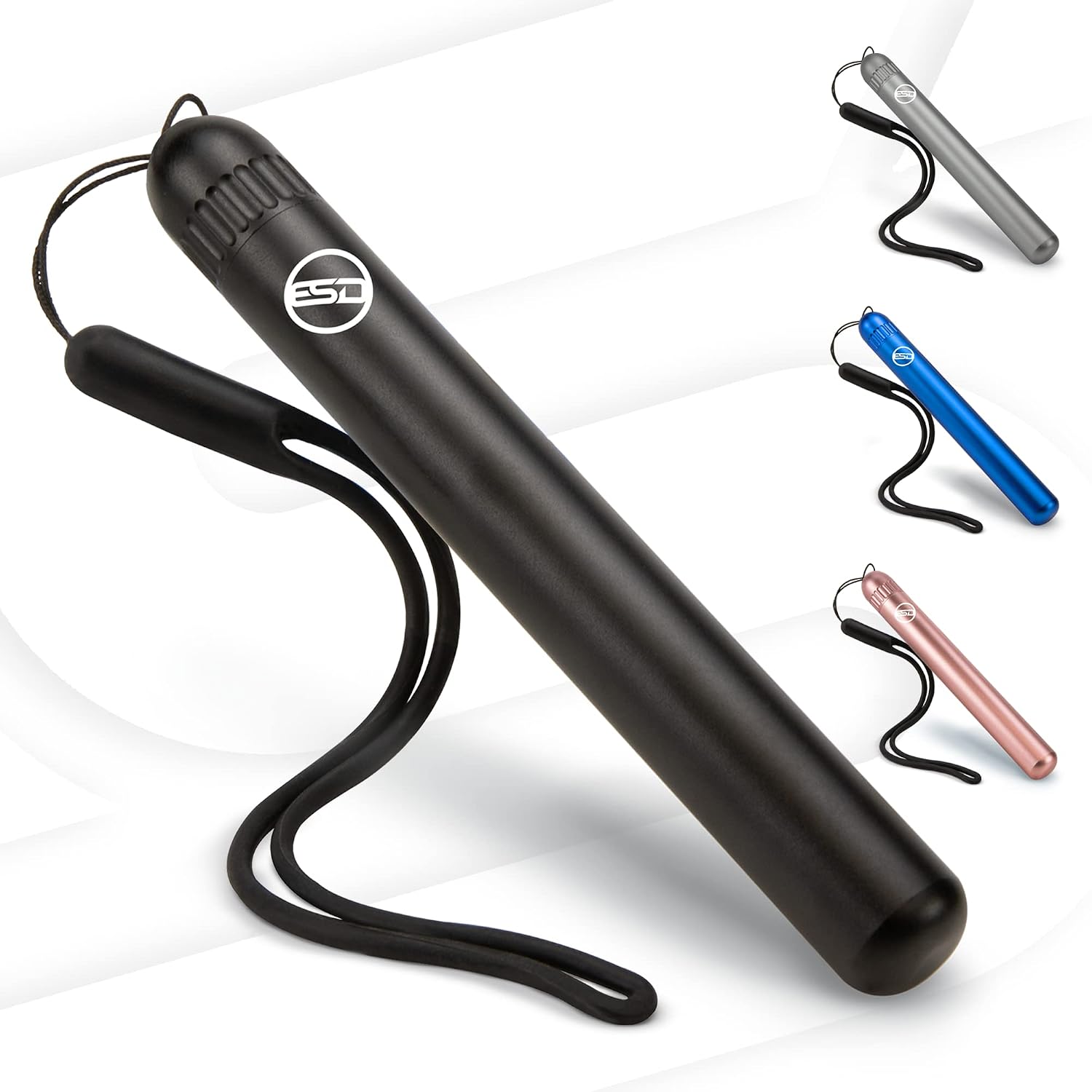 ESD Pre-Roll Cone Tube Conetainer - Black - Fits King Size and 1-1/4 Cones - Pocket-Size Cigarette Container