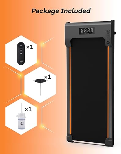 Miniatura 7 de Walking Pad Under Desk Treadmill, 2.5HP Quiet Brushless Small Treadmill for Home and Office, Compact Portable Walking pad with Remote & App Control