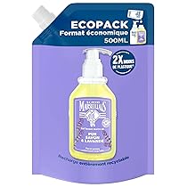Le Petit Marseillais Ricarica Gel Lavant Mani Puro Sapone & Lavanda (Ecopack da 500 ml) – Ricarica sapone liquido per flaconcino pompa – Sapone mani all’olio essenziale di lavanda