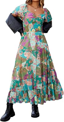 women's plus size summer dresses SCOMCHIC Dress Casual Midi Black Size:Small (4-6) sheer fabric keeps you LDW SALE 25 Summer Dresses Amazon Clearance