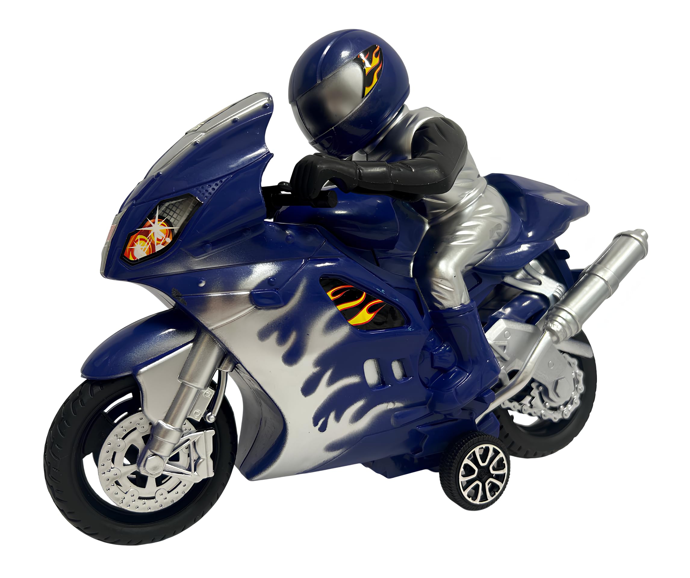 Moto Jouet pour enfants Maxi Moto avec Pilote avec Mouvement Embrayage de Course Super Racing Moto Route Vélo Sport de Route Jouet pour Enfants Couleurs Assorties