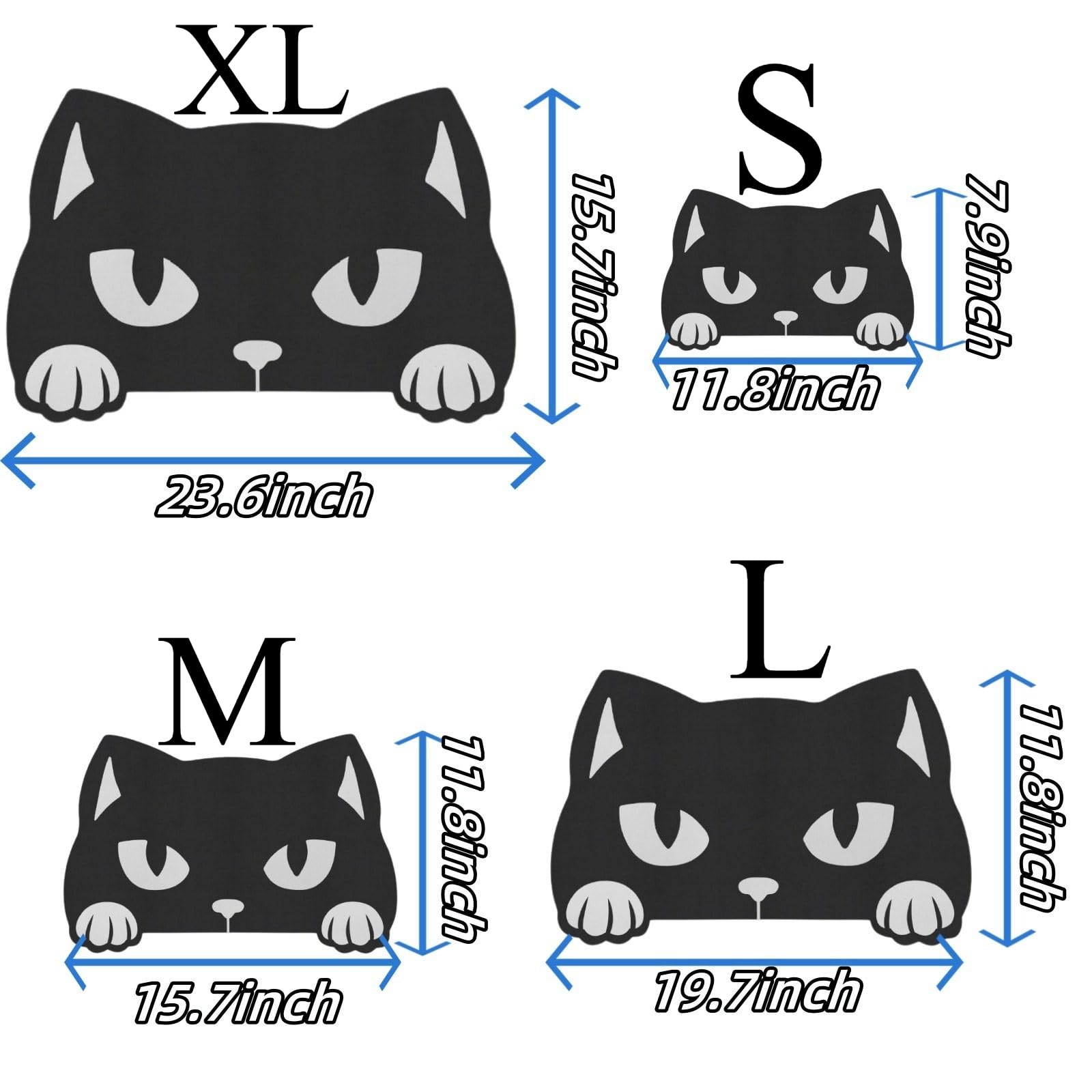 Pet Food and Water Bowl Mat Gothic Pet Placemat Waterproof Washable Suitable for Cats Dogs Rabbit Waterproof and Stain Resistant Floor Halloween Decoration (19.7 * 11.8inch)