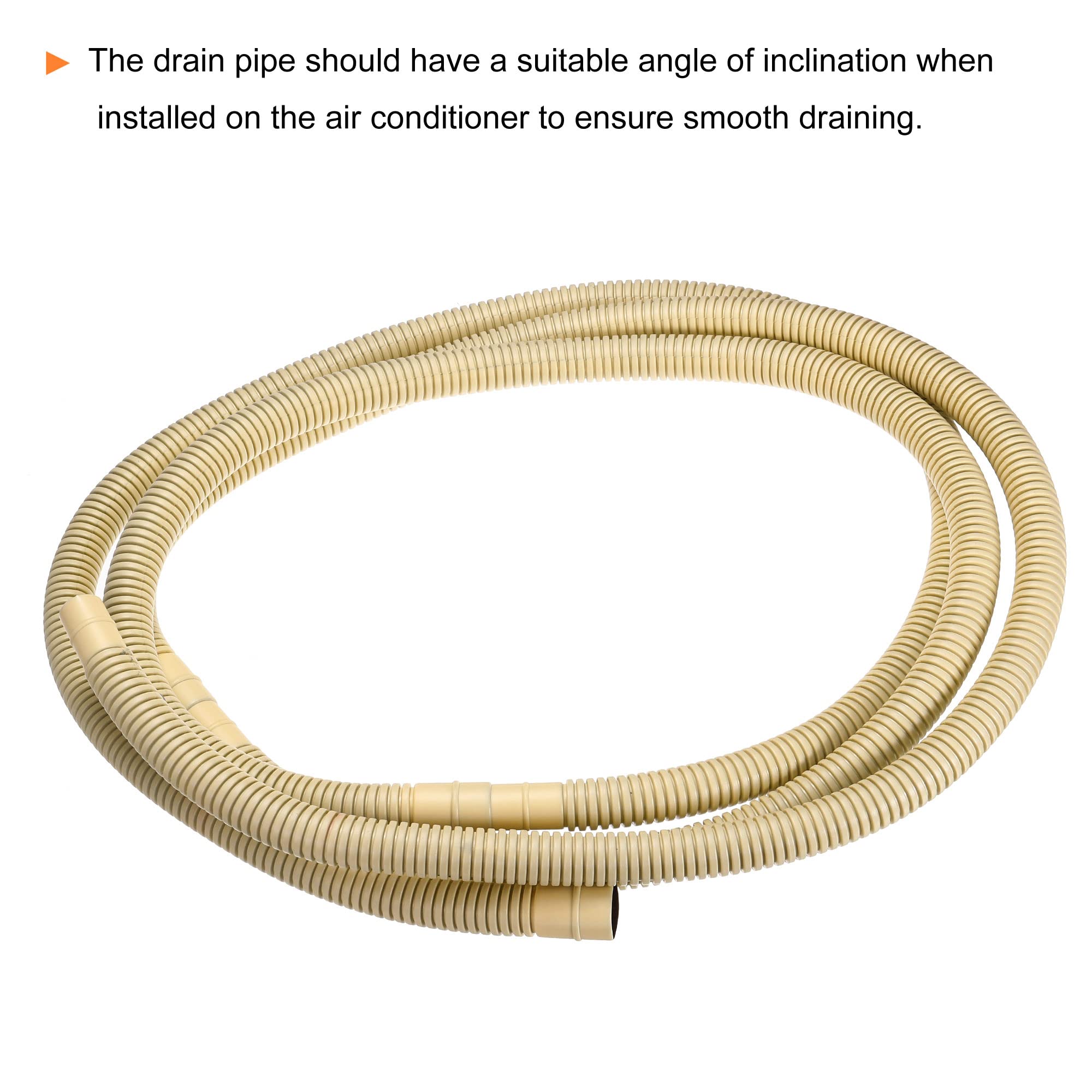 Raccord Tuyau Vidange Climatiseur 17mm - Lot De 3 Pièces Beige Pour AC Split/Fenêtre
