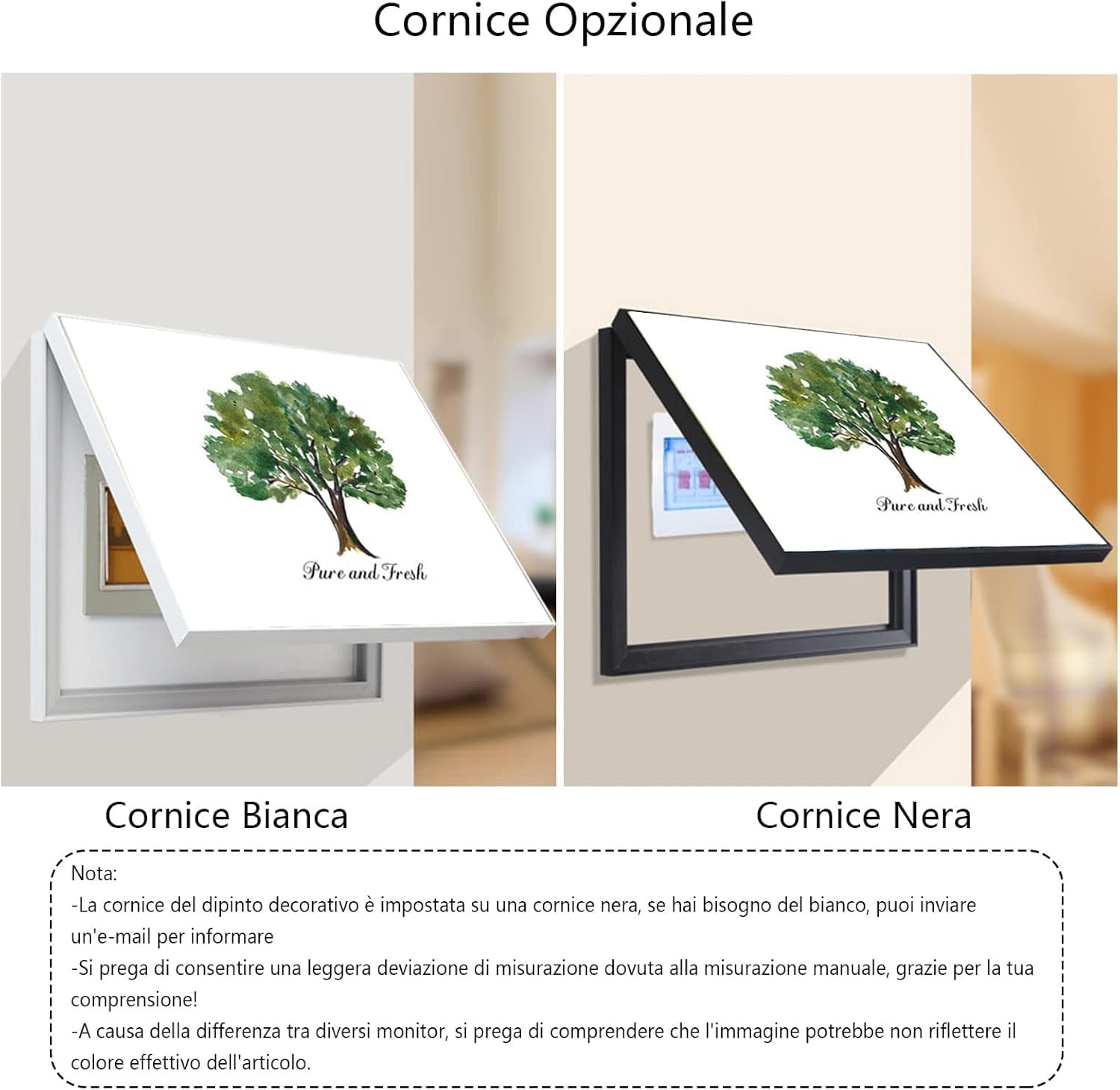 Wall Mounted Electrical Panel Cover,Meter Box Decorative Painting Electrical Box Counter Distribution Box Hide Paintings Decoration Protective Cover,(60x50cm)