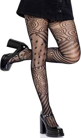 Leg Avenue womens Doll Fishnet Tights Black One Size