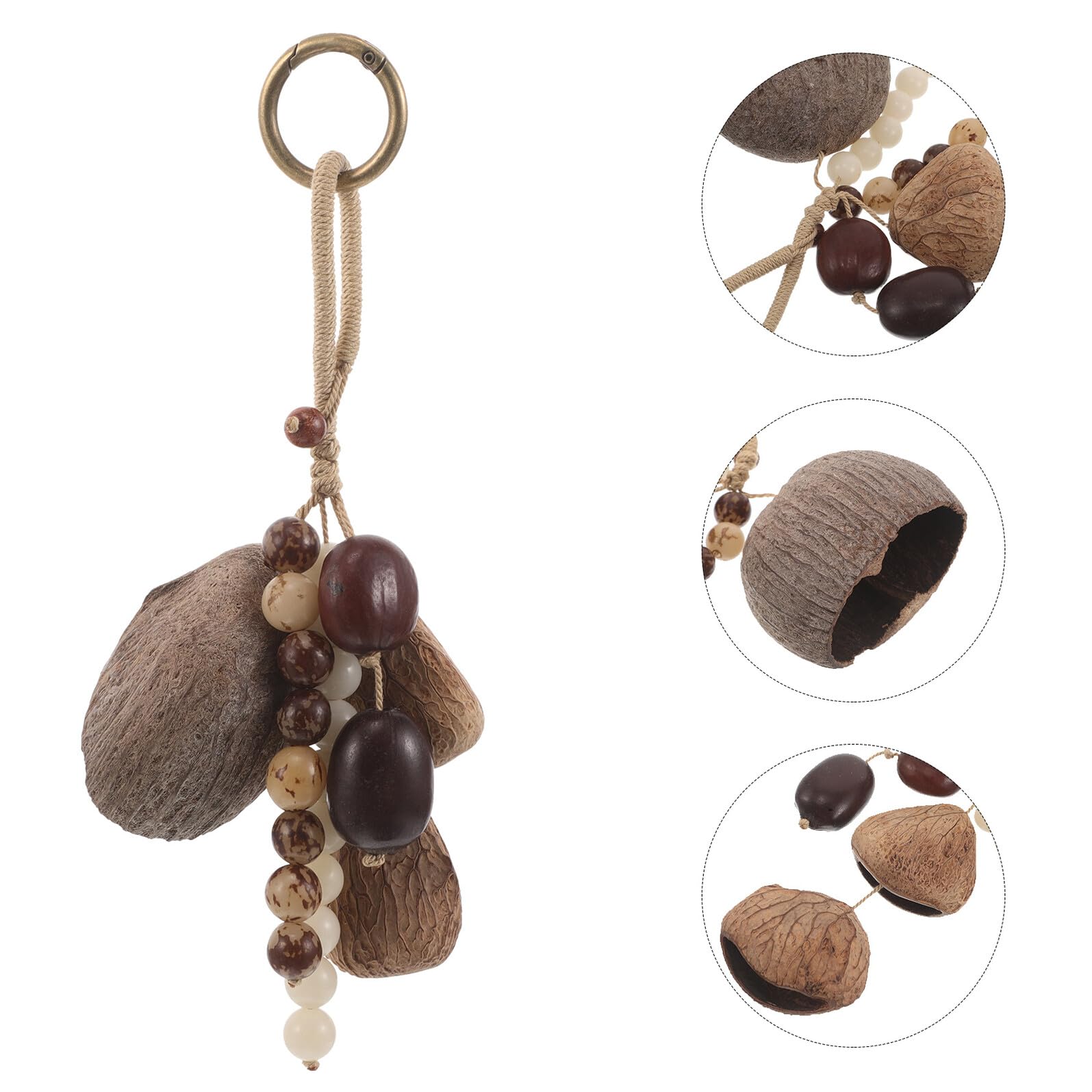 Alasum Sonaglio Sciamanico Strumento Musicale Africano Campane Tribali Percussioni Mano Shekere