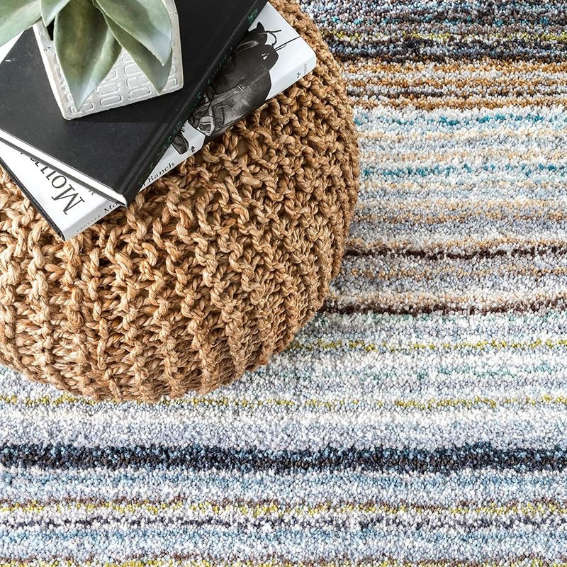 Image of Shaggy Area Rug - Extra Plush Luxury Carpet, Super Soft & Cozy Feel| Perfect for Living Room, Bedroom, and Stylish Home Decor- Teal Mixture (4 x 6 ft)
