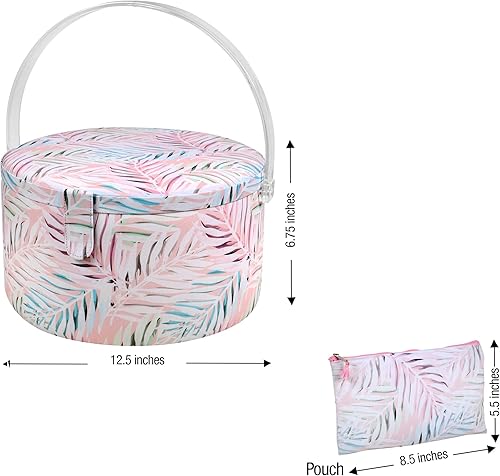 Vista 23 de SINGER 40219 Cesta de coser, estampado de medallón Medallón Azul