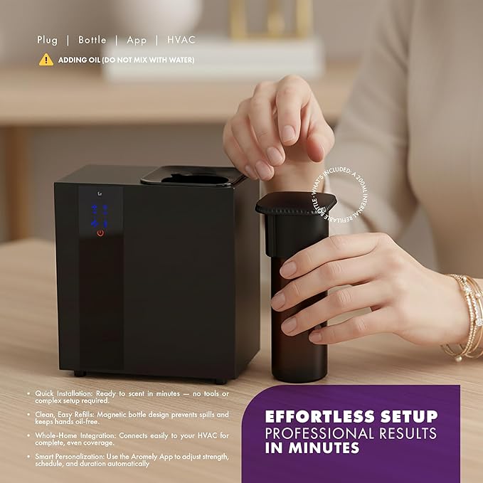 Difusor de Aromas Inteligente Bluetooth HVAC Aromely ARO-HOME 1800 SQFT miniatura 7