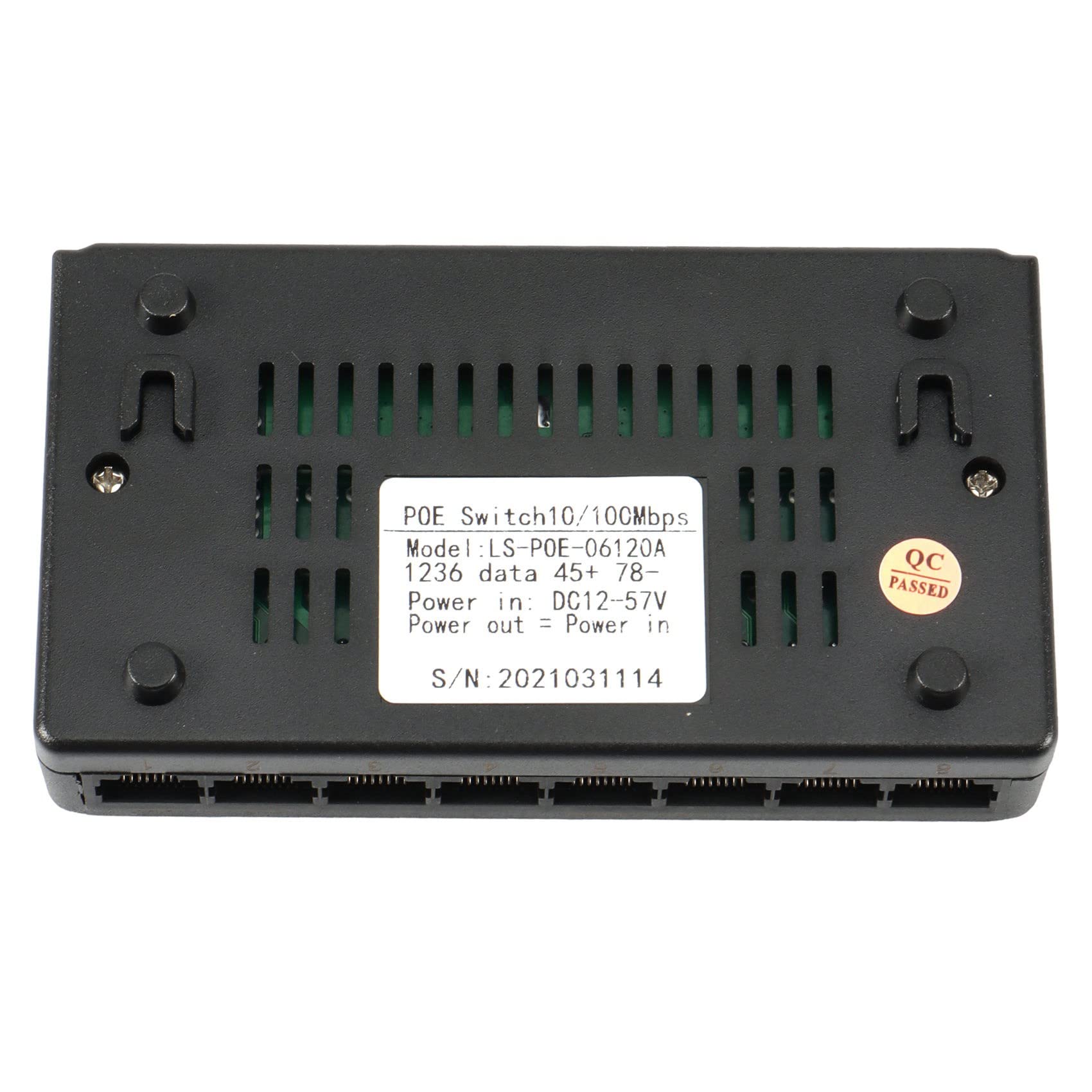 10X 8 Porte 6 + 2 Poe Switch Injector Power al RJ45 Ethernet Adattatore di Alimentazione Famiglia di Rete 10 / 100M per Telecamere
