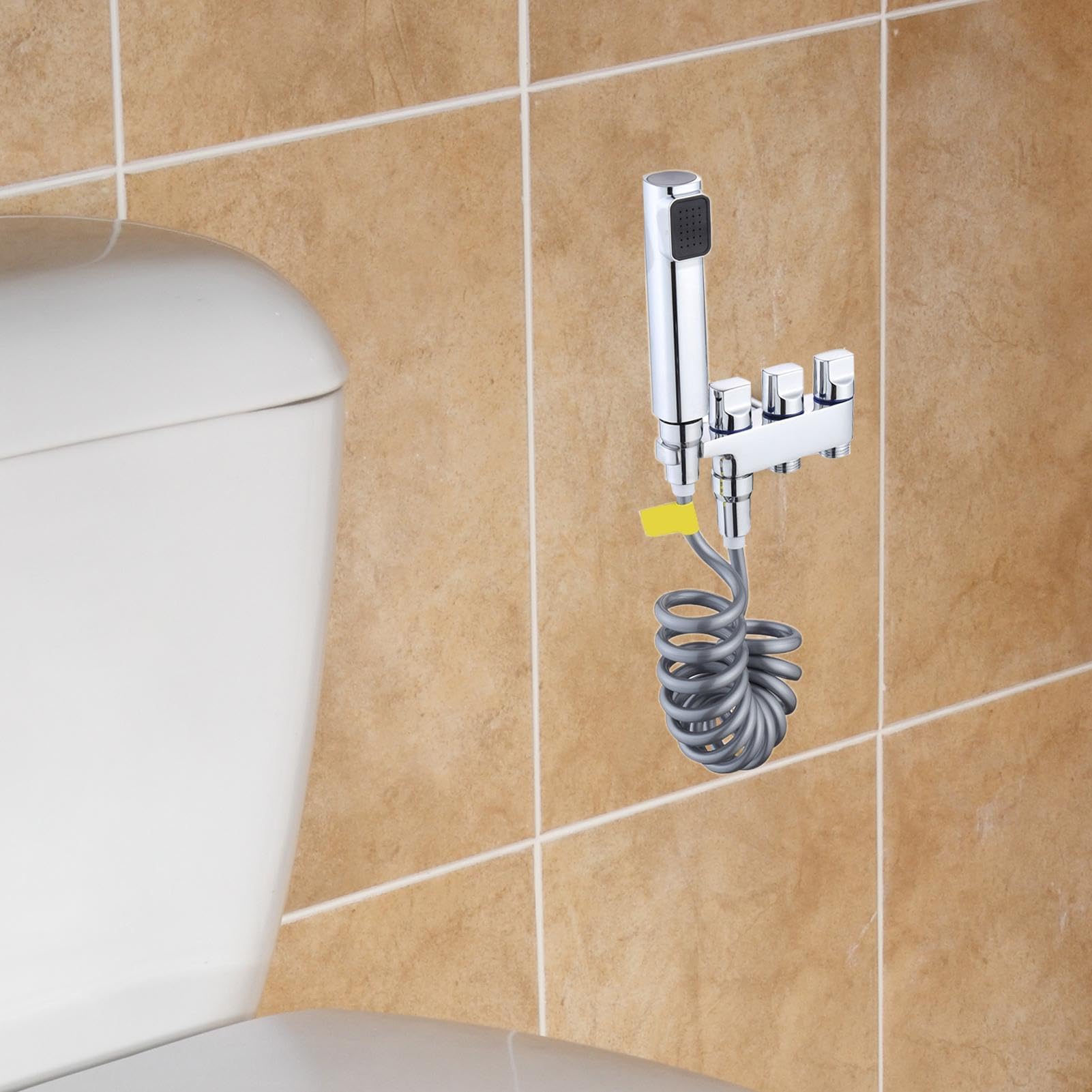 Spruzzatore per bidet per WC, spruzzatore per bidet per WC a mano, kit di tubi spray per bidet, spruzzatore d'acqua a pressione d'acqua regolabile multifunzionale e facile da | Doccetta Manuale WC Igiene Personale, per il Bagno, Strumento per la Pulizia d