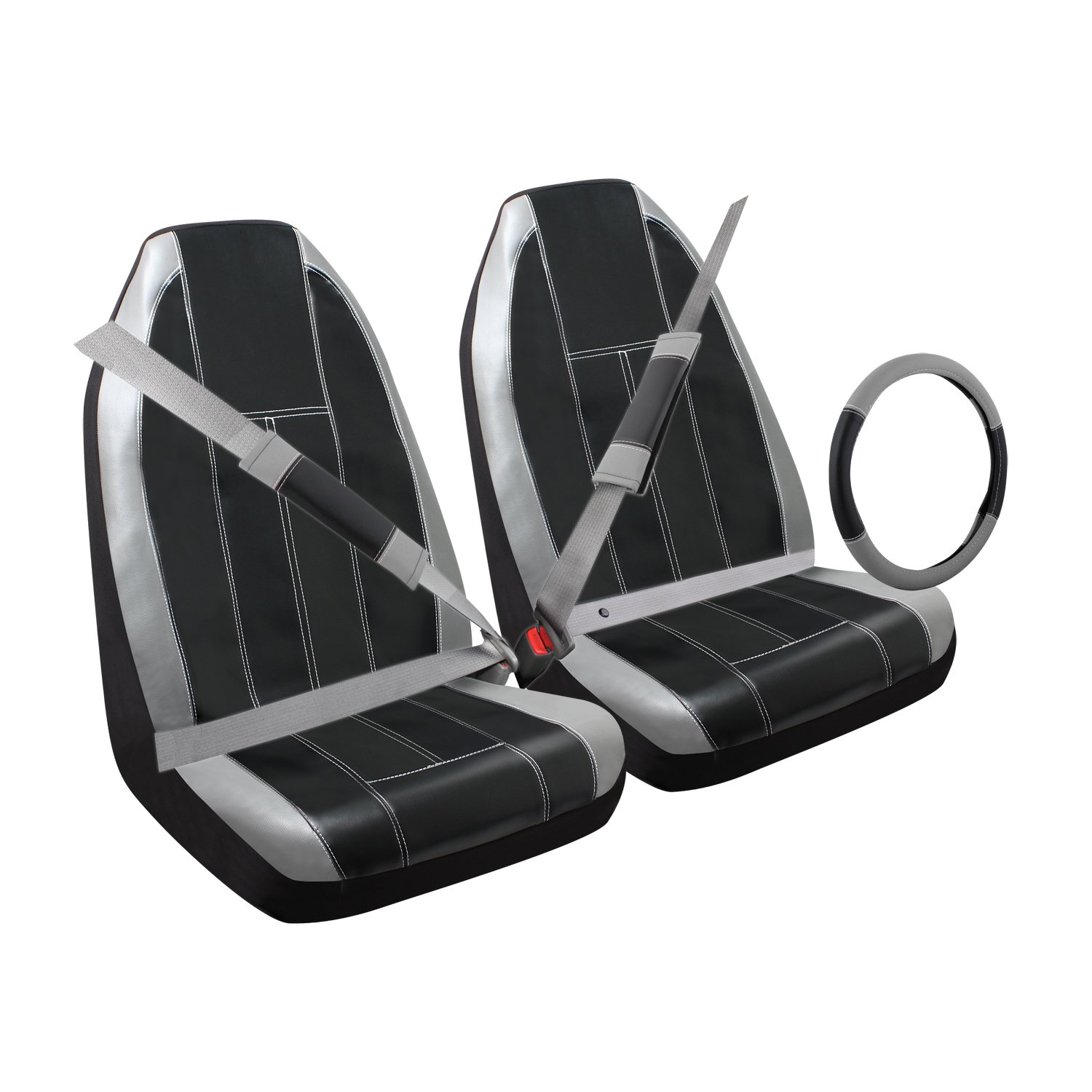 Pilot Simulated Leather Combination Seat Cover Kit, (5 Piece)