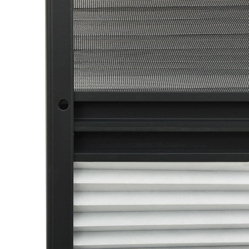 Moustiquaire Enroulable pour Fenêtre de Toit, Moustiquaire plissée pour fenêtre Aluminium 80x120 cm