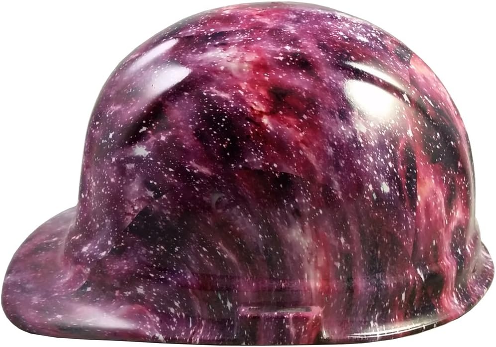 Purple Galaxy Hydro Dipped Hard Hat Cap Style