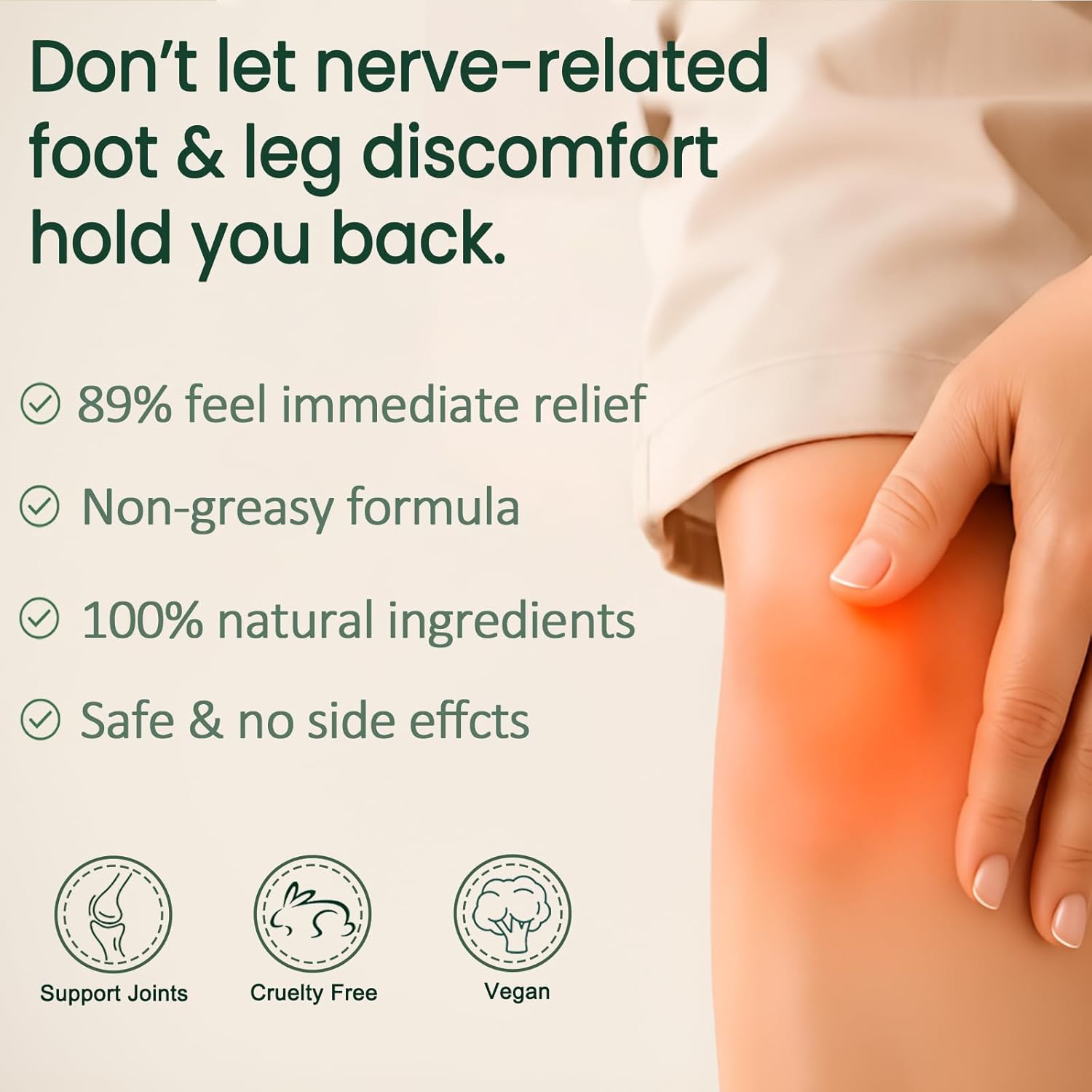 Relief Repair Lotion, Cream With 100% Natural Ingredients | Intense Moisture | Non-greasy | Absorbs Fast | for Various Body Parts (1 PCS) - Image 3