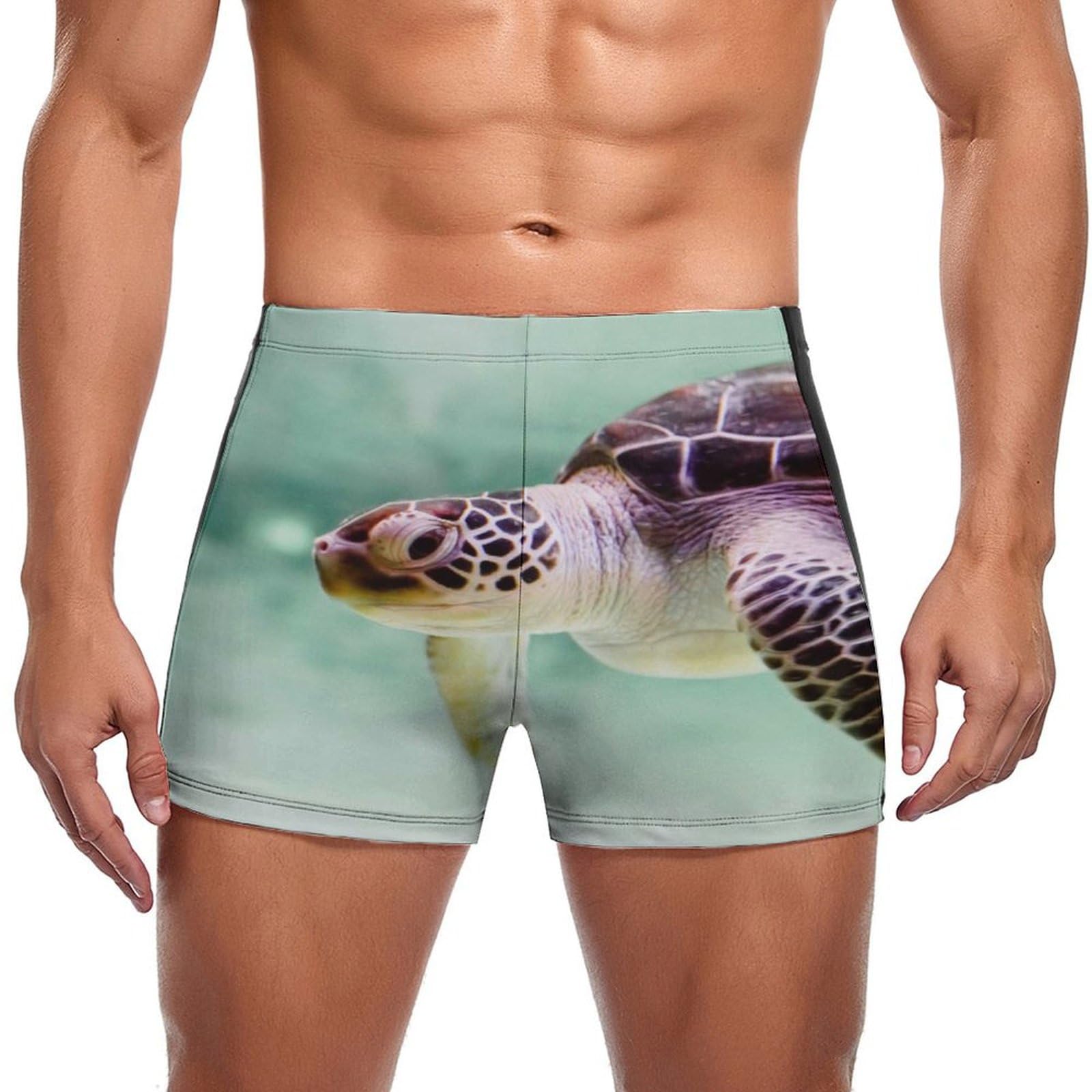 Swimming trunks homme tortue brune pour la natation