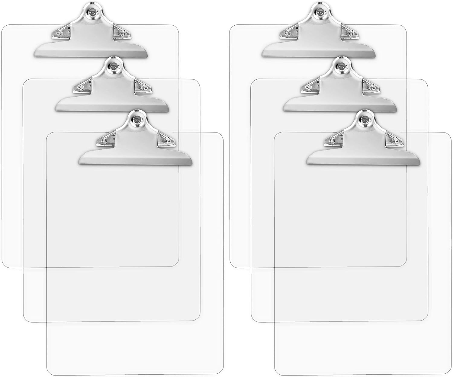 Plastic Clipboards, Multi Pack Clipboard Transparent Strong Holds 100