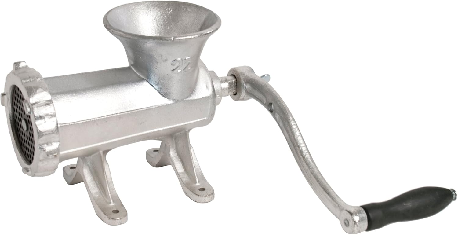 Chard HG-22, #22 Hand Grinder, Silver, Tin-Coated Cast Iron