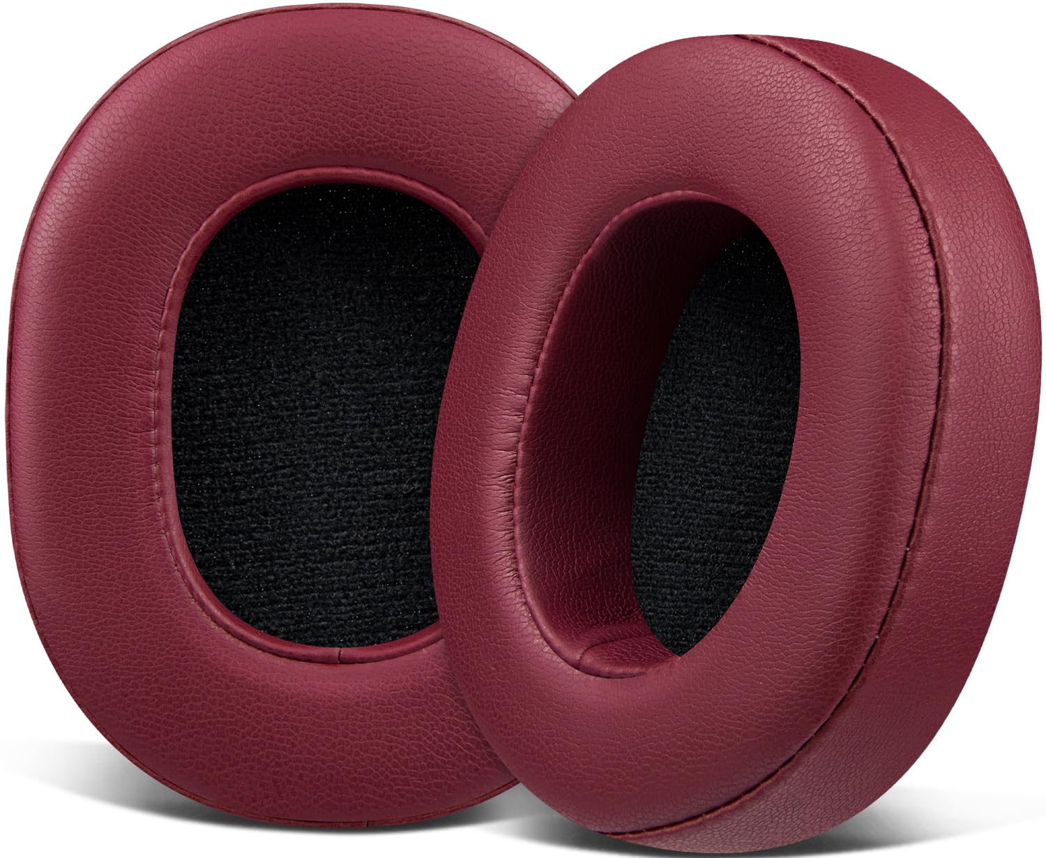 SOULWIT Replacement Earpads for Skullcandy Hesh 3/ANC/Evo & Crusher Wireless/ANC/Evo & Venue ANC Over-Ear Headphones, Ear Pads Cushions with Soft Protein Leather, Noise Isolation Foam - Burgundy-image-6