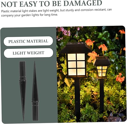 Miniatura 9 de 10 Uds. Accesorios LED de Tierra Accesorios de Resplandor Luces Solares LED Estacas de Plástico Luces de Plástico Estacas Luces Abs Estacas Estacas