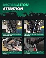 Vista 7 de SCITOO 4 unids Kit de suspensión delantera interior barra de acoplamiento extremo exterior de barra de acoplamiento final Fit 2013 2014 2015 2016