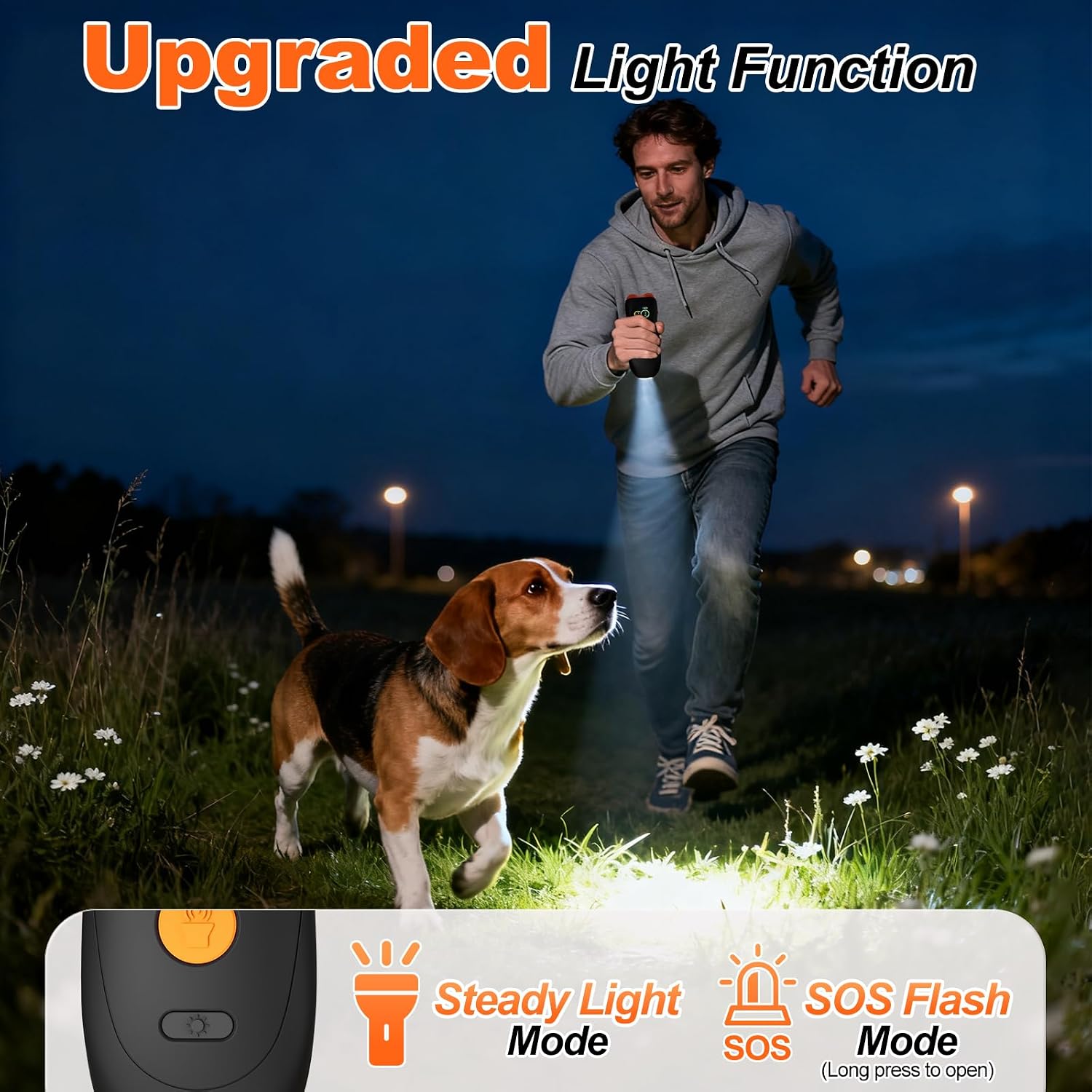 Dog Bark Deterrent Device,3X Ultrasonic Anti Barking Device for Dogs with Color LCD Screen,7 Modes 35FT Range Bark Control Indoor Outdoor Correct Bad Behavior,Safe&Humane Dog Training