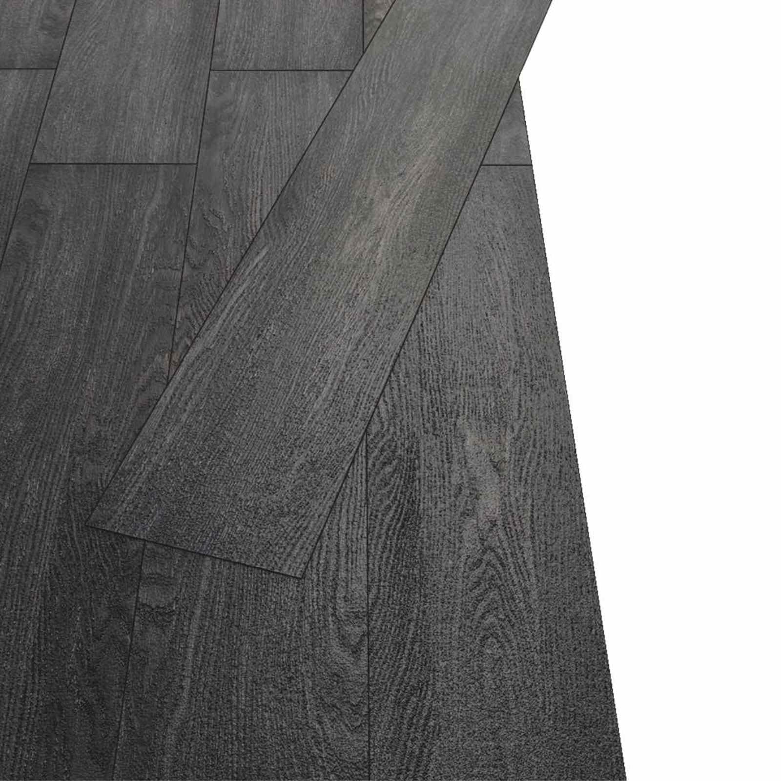 18 tablones de suelo de PVC en blanco y negro, 5,26 m², autoadhesivos, rectangulares, para salón, cocina, pasillo, interior, diseño moderno, antideslizante y fácil de limpiar