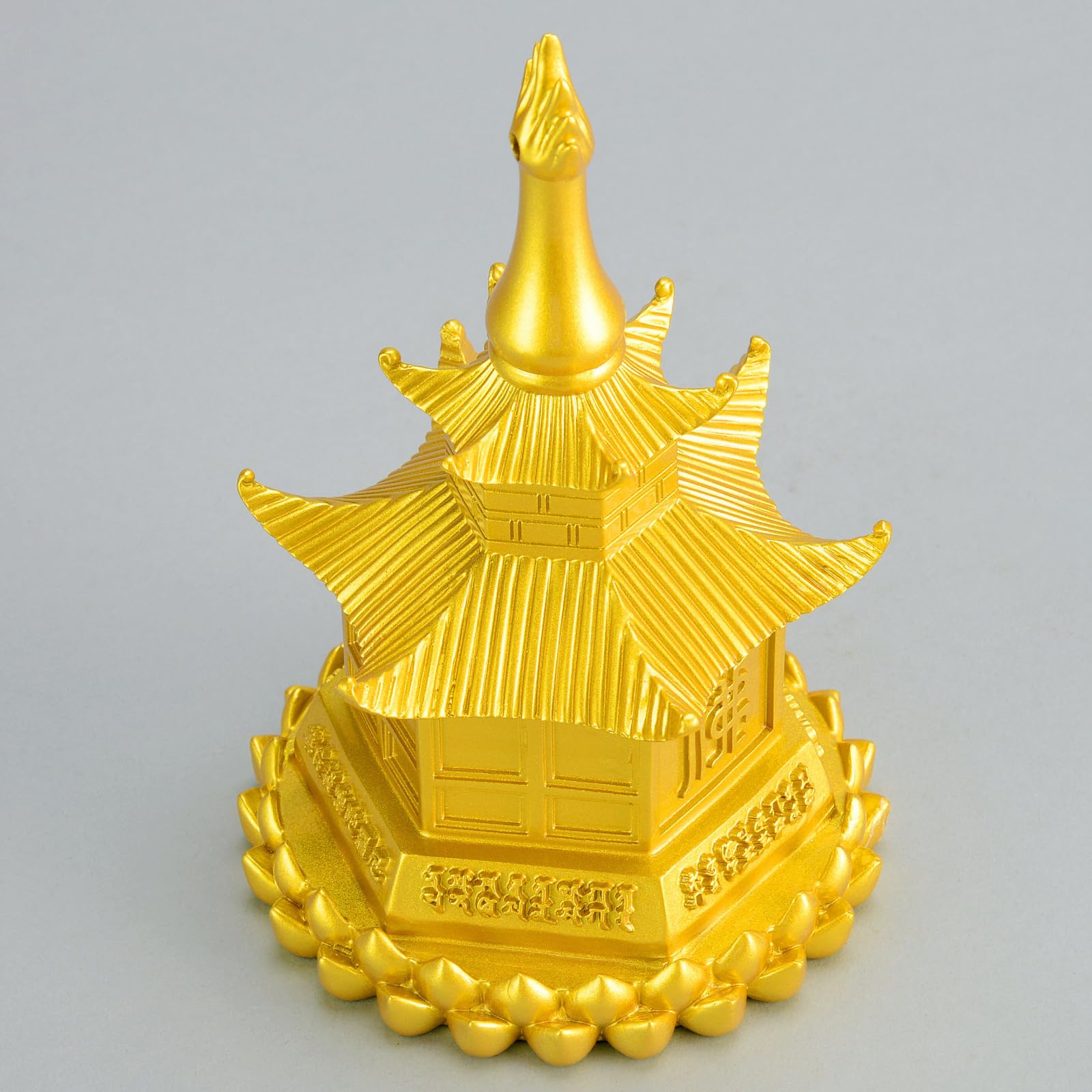 Pavillon Dabao Guangbo en laiton pur : l'objet déco 13 cm idéal contre le stress quotidien