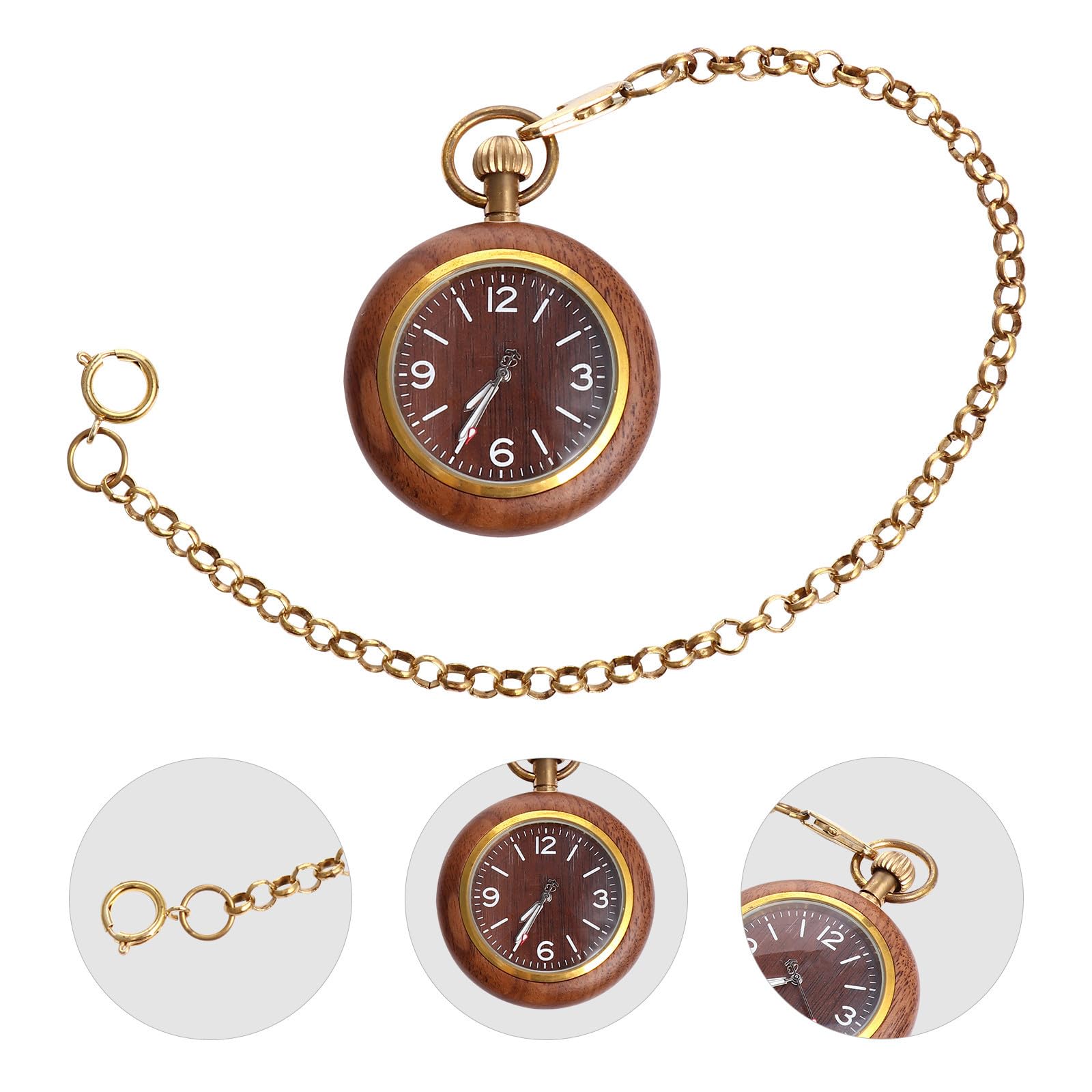 Baluue Reloj de Bolsillo Diseño Retro Vintage y Esfera de Aleación y Varios Estilos Movimiento de Cuarzo Adecuado para Uso Diario y Coleccionistas Varios Estilos