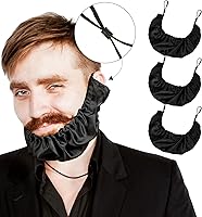Vista 9 de eBoot 3 Piezas Gorras de Barba Gorro de Barba para Hombres Bandana Cubiertas de Cabello Facial Gorros Protectores Ajustables Gorras de Gorro Regalo