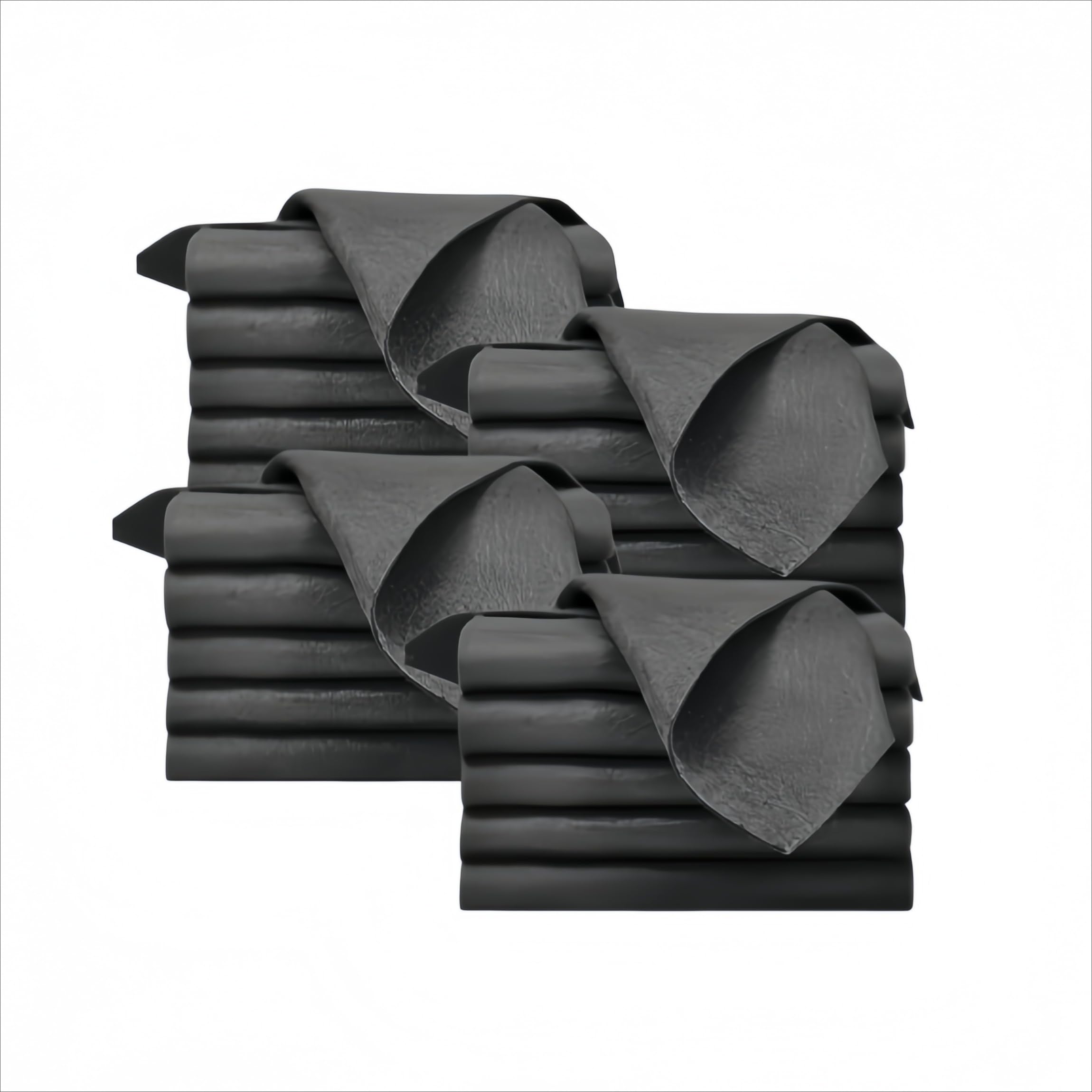 JXpxbao Maisolya Lavette Microfibre Zéro Trace–Chiffon Magique Épaissi Super Absorbant,30 * 40cm pour vitres de Voiture, Maison, Cuisine. (Noir,20PCS)