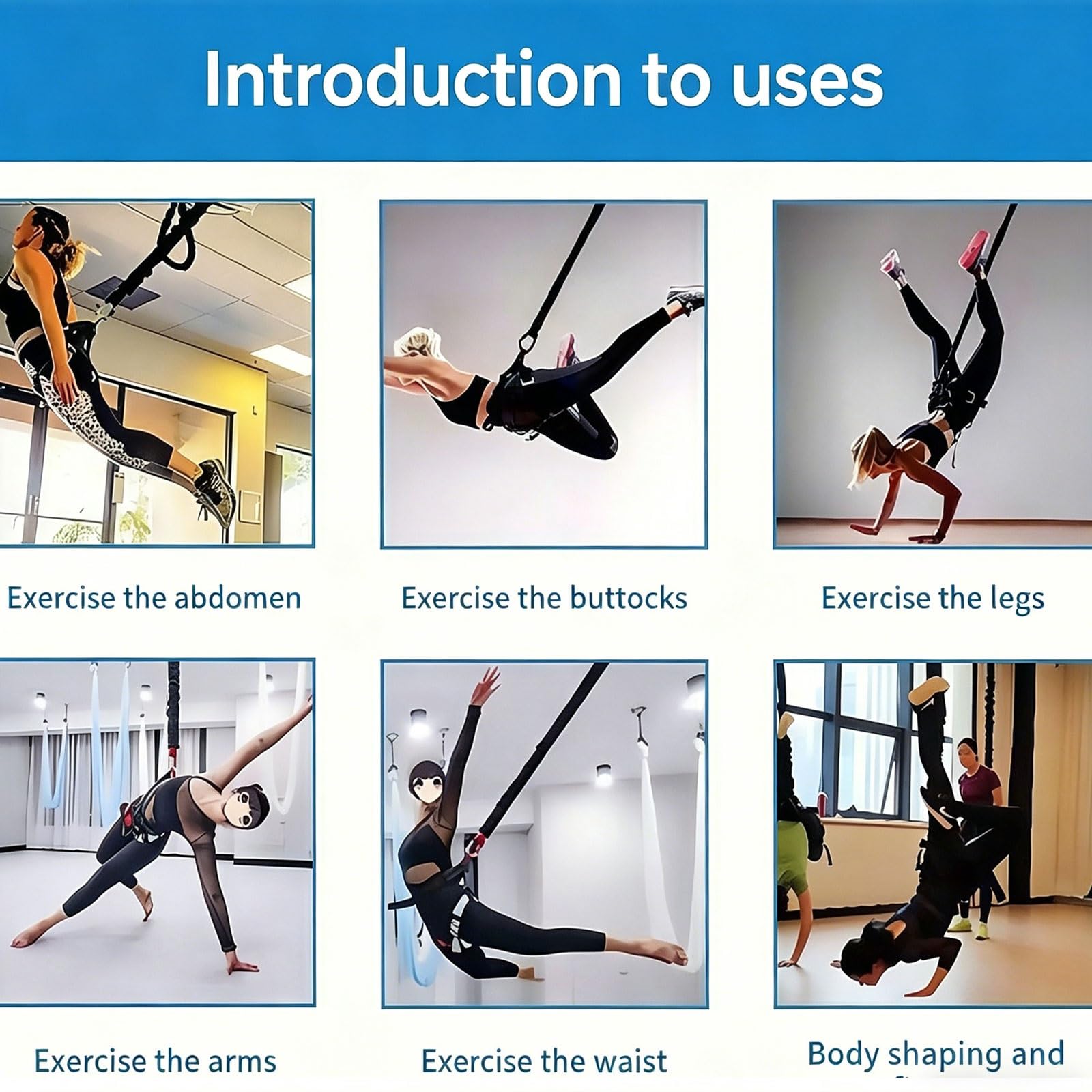 Set di Attrezzature Professionali for Il Fitness con Bungee, Cavo di Resistenza Elasticizzato Singolo, Fasce di Resistenza Singole for Danza Elastica, Fasce for Allenamento Fitness antigravità
